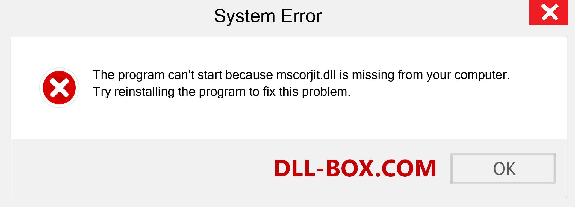 mscorjit.dll file is missing?. Download for Windows 7, 8, 10 - Fix  mscorjit dll Missing Error on Windows, photos, images