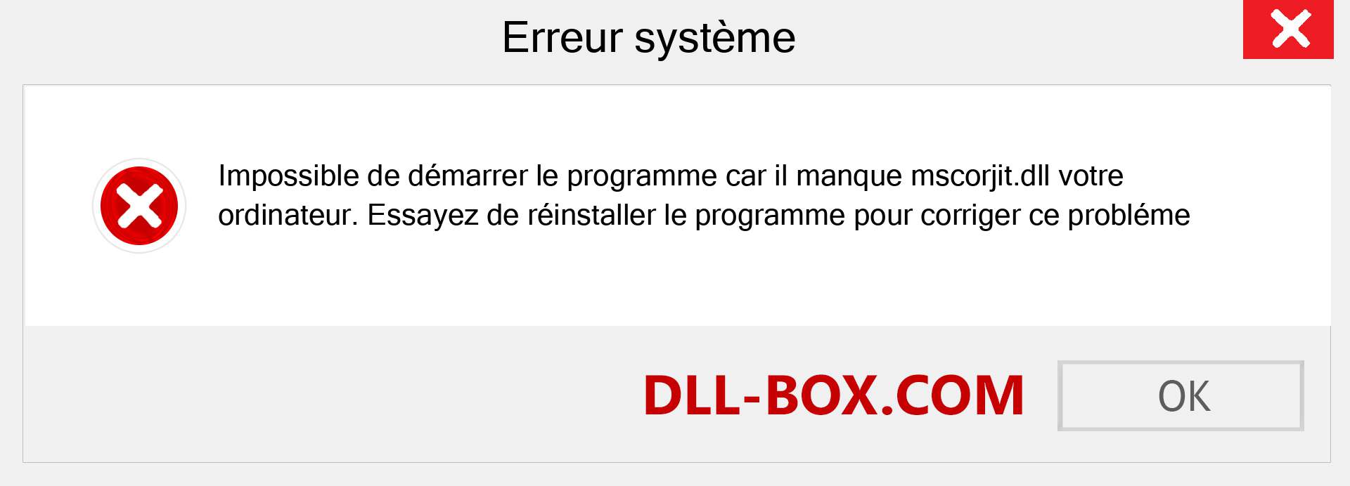 Le fichier mscorjit.dll est manquant ?. Télécharger pour Windows 7, 8, 10 - Correction de l'erreur manquante mscorjit dll sur Windows, photos, images